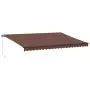 Tenda Sole Retrattile Manuale 500x300 cm Marrone