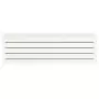 Contenitore Portaoggetti Bianco 109x36,5x33cm Massello di Pino