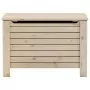 Contenitore con Coperchio RANA 100x49x54 cm Legno Massello Pino