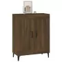 Credenza Rovere Marrone 69,5x34x90 cm in Legno Multistrato