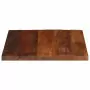 Piano Tavolo 60x60x2,5 cm Quadrato Legno Massello di Recupero
