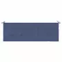 Cuscino Panca da Giardino Blu Marino 150x50x3 cm Tessuto Oxford