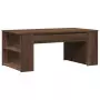 Tavolino Salotto Rovere Marrone 102x55x42 cm Legno Multistrato