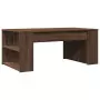 Tavolino Salotto Rovere Marrone 102x55x42 cm Legno Multistrato