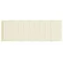 Cuscino per Lettino Crema 180x60x3 cm in Tessuto Oxford