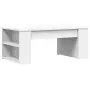 Tavolino da Salotto Bianco 102x55x42 cm in Legno Multistrato