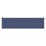 Cuscino Panca da Giardino Blu Marino 200x50x3 cm Tessuto Oxford