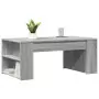 Tavolino da Salotto Grigio Sonoma 102x55x42cm Legno Multistrato