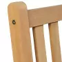 Sedie da Giardino 2 pz con Cuscini Beige Massello di Teak