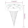 Luci Solari da Terra con Picchetti da Esterno 12pz Bianco Caldo