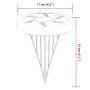 Luci Solari da Terra con Picchetti da Esterno 4pz Bianco Caldo
