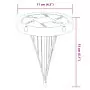 Luci Solari da Terra con Picchetti da Esterno 4pz Bianco Caldo