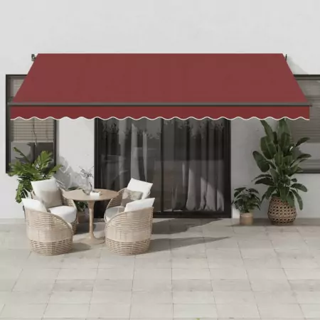 Tenda da Sole Retrattile Automatica Bordò 450x350 cm