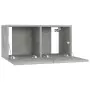 Mobili Porta TV Sospesi 2 pz Grigio Cemento 60x30x30 cm