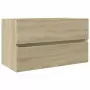 Mobile Lavabo Rovere Sonoma 80x38,5x45 cm in Legno Multistrato