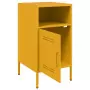 Comodino Giallo Senape 36x39x68cm in Acciaio Laminato a Freddo