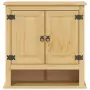 Mobile Bagno a Parete Corona 70x33x71,5cm Legno Massello Pino