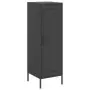 Credenza Nera 36x39x113 cm in Acciaio