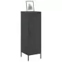 Credenza Nera 36x39x113 cm in Acciaio