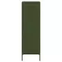 Credenza Verde Oliva 36x39x113 cm in Acciaio