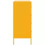 Credenza Giallo Senape 68x39x89 cm in Acciaio