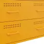 Credenza Giallo Senape 68x39x89 cm in Acciaio