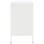 Comodino Bianco 36x39x68cm in Acciaio Laminato a Freddo