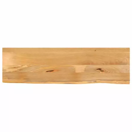 Piano Tavolo Bordi Vivi 100x30x3,8cm in Legno Massello di Mango