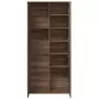 Credenza Rovere Marrone 80x35x180 cm in Legno Multistrato