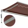 Tenda da Sole Retrattile Automatica Marrone 350x250 cm