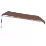 Tenda da Sole Retrattile Automatica con LED Marrone 400x300 cm