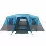 Tenda Familiare a Tunnel per 16 Persone Blu Impermeabile