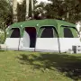 Tenda Familiare a Cabina per 9 Persone Verde Impermeabile