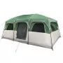 Tenda Familiare a Cabina per 9 Persone Verde Impermeabile