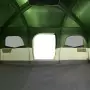 Tenda Familiare a Cabina per 9 Persone Verde Impermeabile