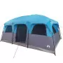 Tenda Familiare Cabina per 9 Persone Blu Impermeabile