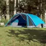 Tenda Familiare Cabina per 6 Persone Blu Impermeabile