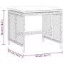 Sgabelli da Giardino con Cuscini 4pz Neri 41x41x36cm Polyrattan