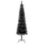 Albero di Natale Sottile Nero 240 cm