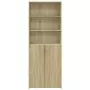 Credenza Rovere Sonoma 70x42,5x185 cm in Legno Multistrato