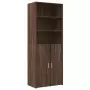 Credenza Rovere Marrone 70x42,5x185 cm in Legno Multistrato