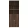 Credenza Rovere Marrone 70x42,5x185 cm in Legno Multistrato