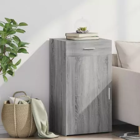 Credenza Grigio Sonoma 50x42,5x93 cm in Legno Multistrato