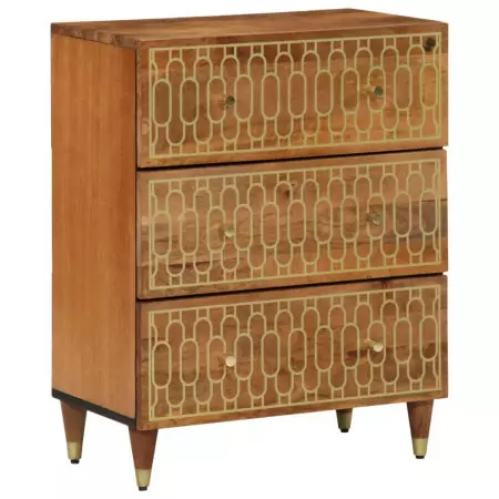 Credenza 60x33x75 cm in Legno Massello di Mango