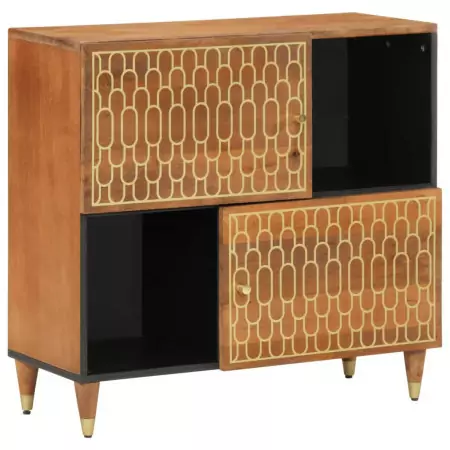 Credenza 80x33x75 cm in Legno Massello di Mango