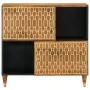 Credenza 80x33x75 cm in Legno Massello di Mango