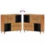 Credenza 80x33x75 cm in Legno Massello di Mango