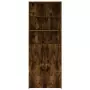 Credenza Rovere Fumo 80x42,5x185 cm in Legno Multistrato