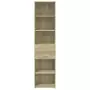 Credenza Rovere Sonoma 45x42,5x185 cm in Legno Multistrato