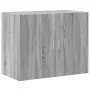 Credenza Grigio Sonoma 80x42,5x249 cm in Legno Multistrato